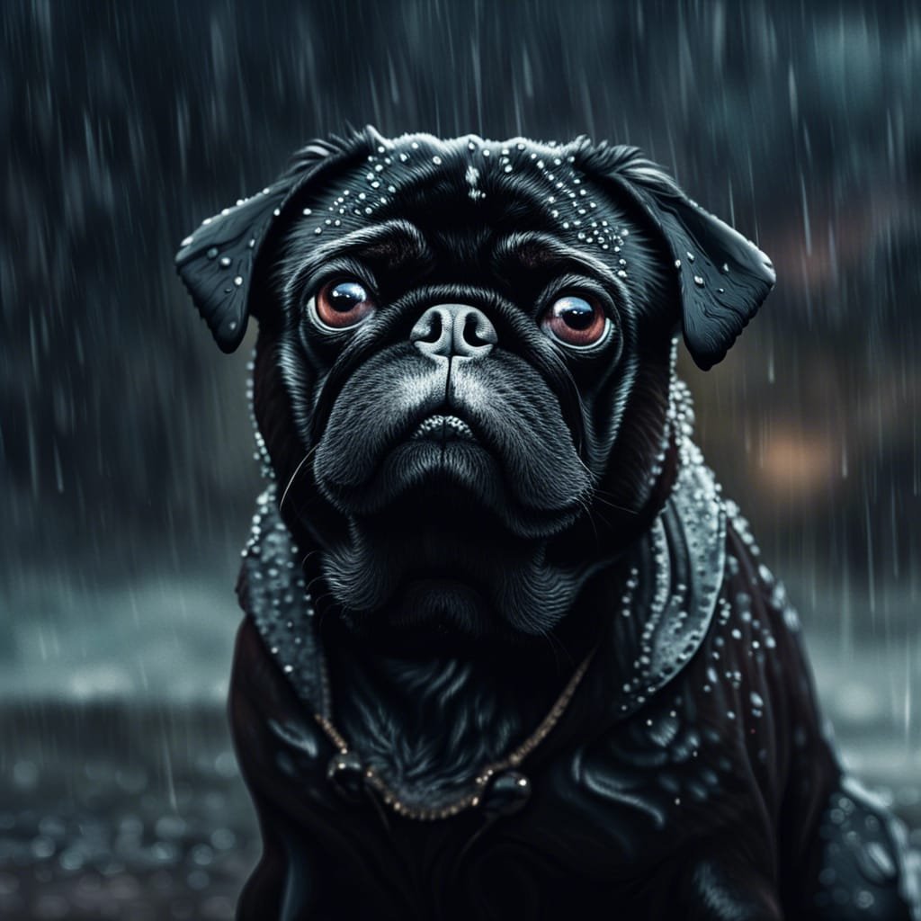 Rocco the Pug: A Rainy Day Adventure